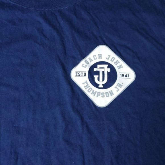 Nike NYC Coach John Thompson Shirt Mens Size L Large Blue Activewear - Picture 5 of 7